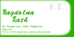 magdolna rath business card